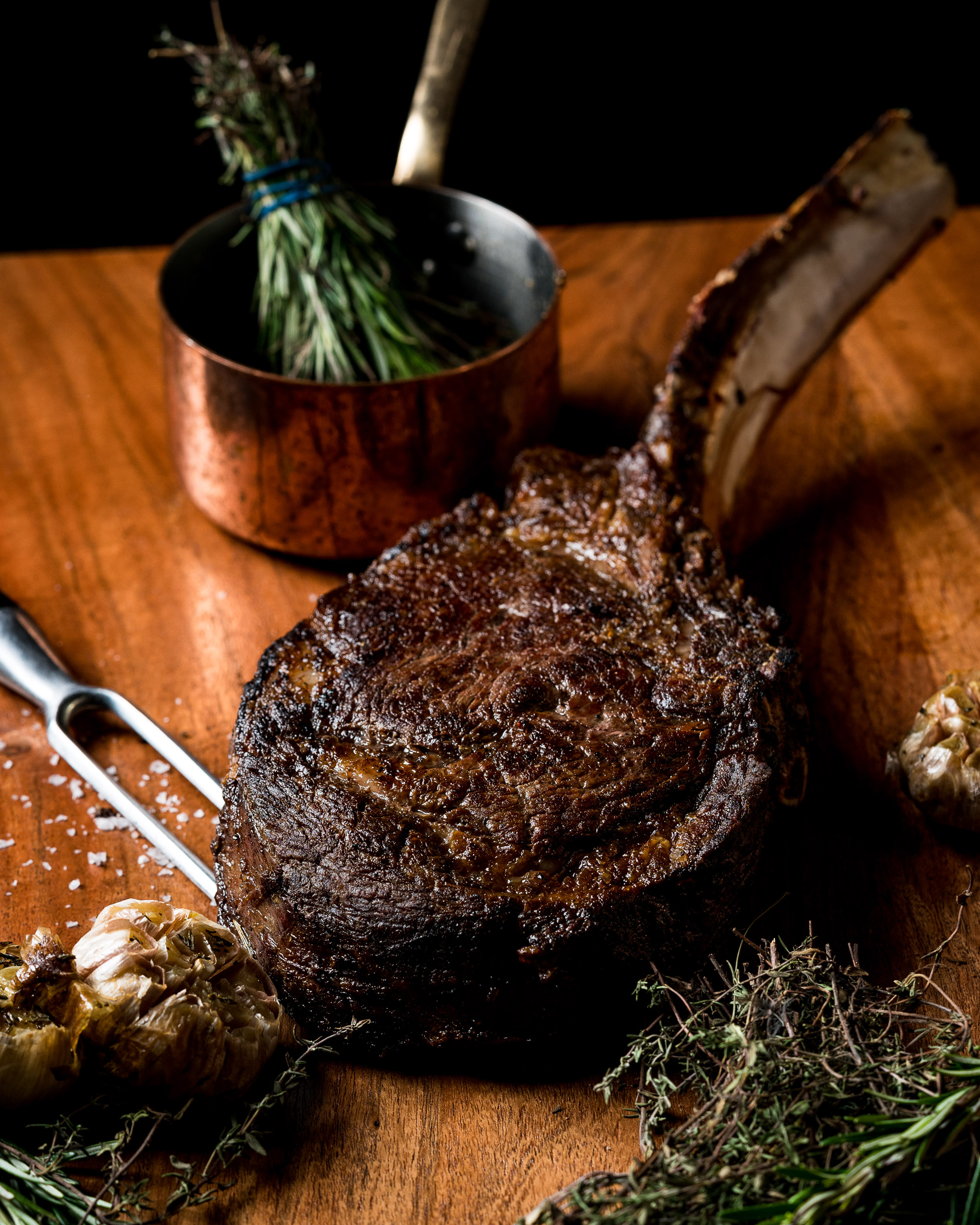 a plate of food with a knife