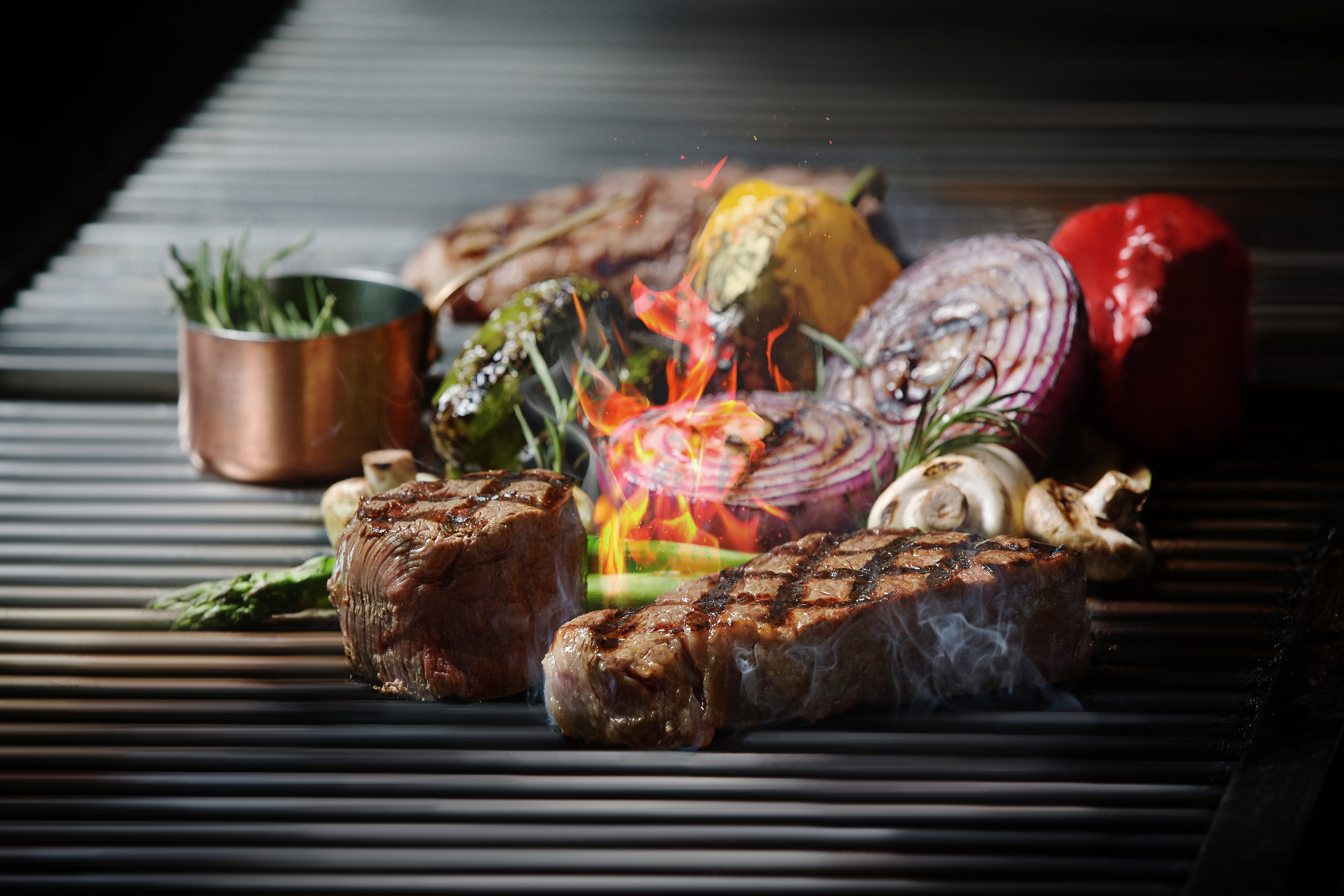 a plate of food on a table