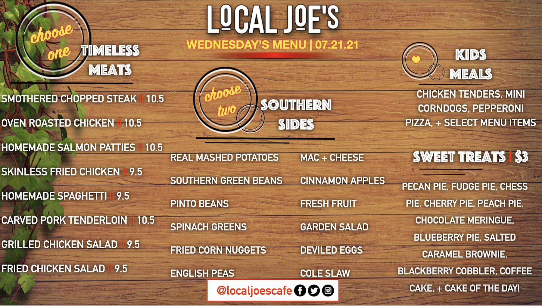 Local Joe's Cafe | Delicious Southern comfort food in Mt. Juliet, TN