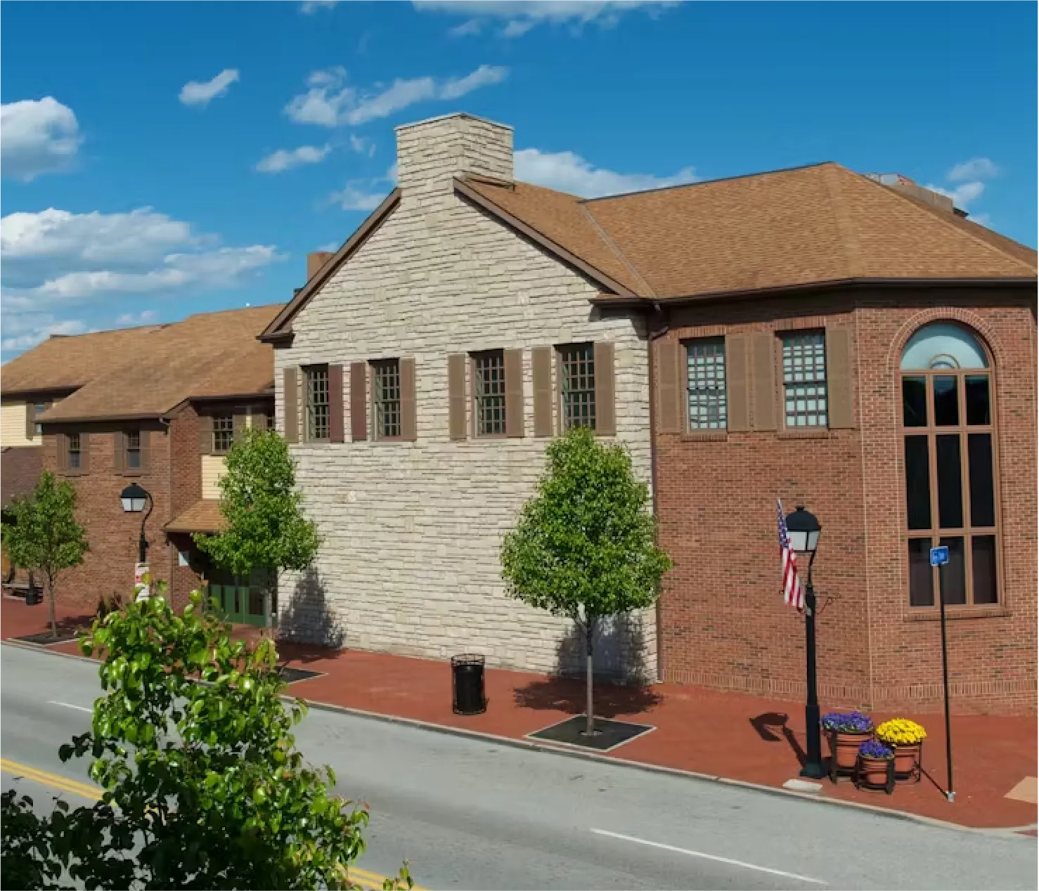Original Montgomery Inn restaurant exterior building facade
