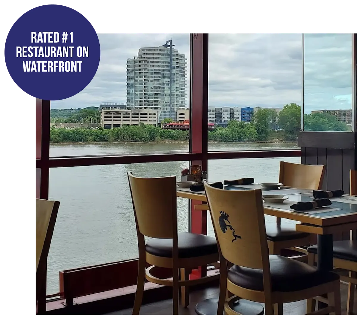 The Boathouse waterfront dining view