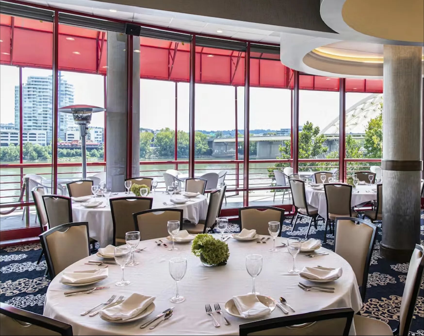 The Boathouse waterfront dining view