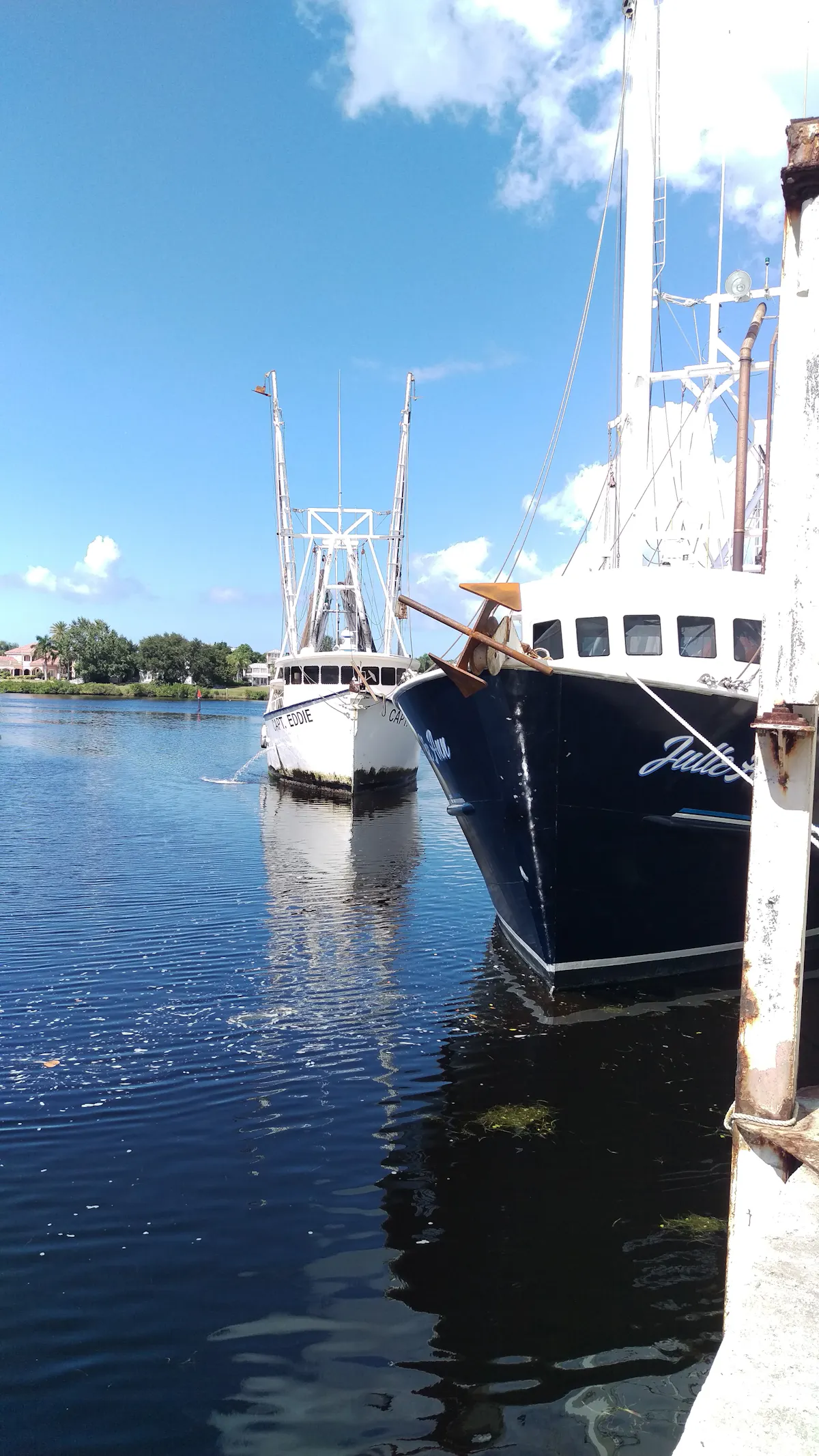 a boat in the lake