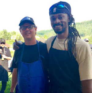 a group of people posing for the camera
