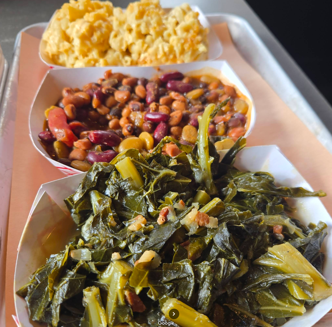 a tray of food on a table