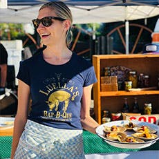 a man standing on a table