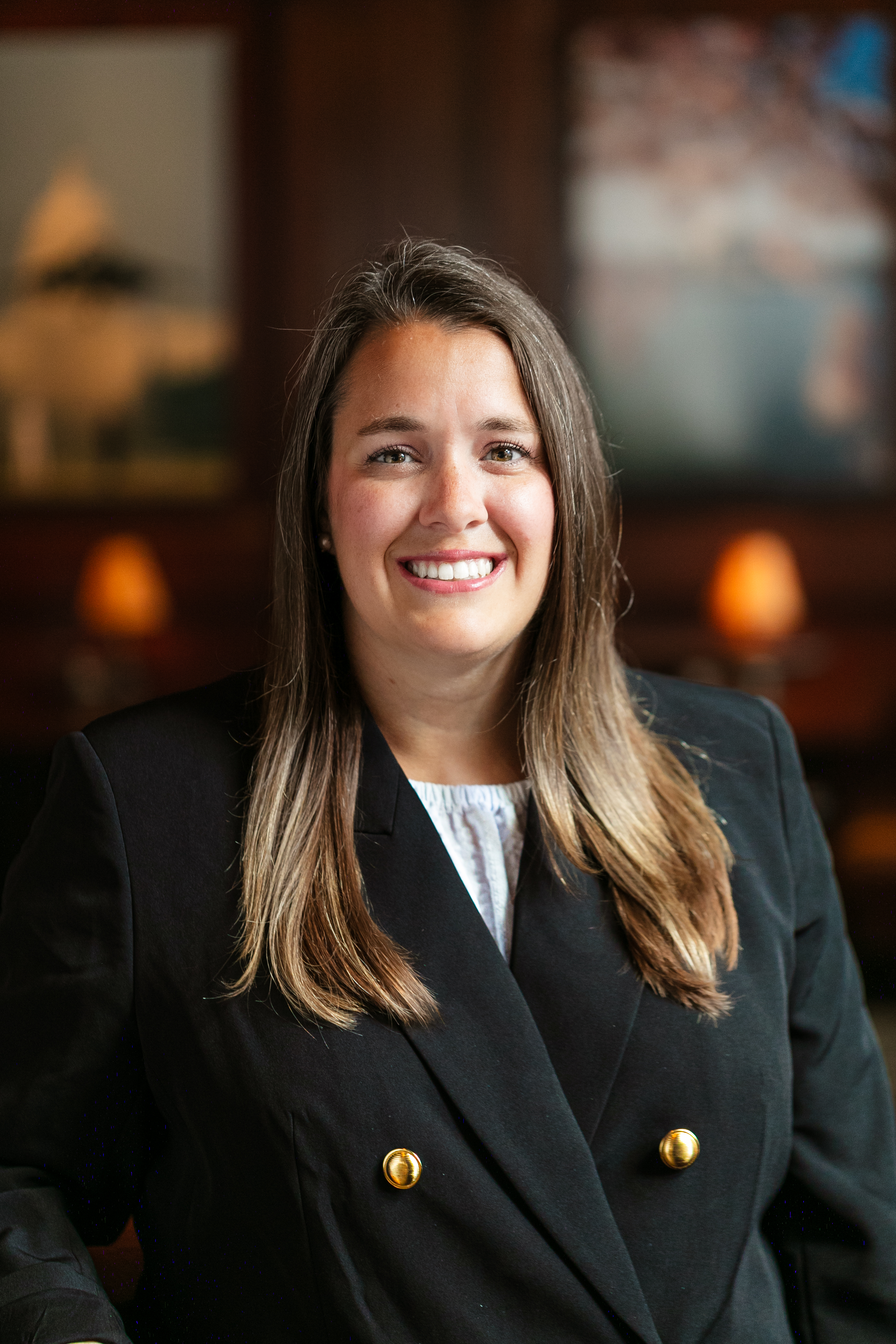 a woman smiling for the camera