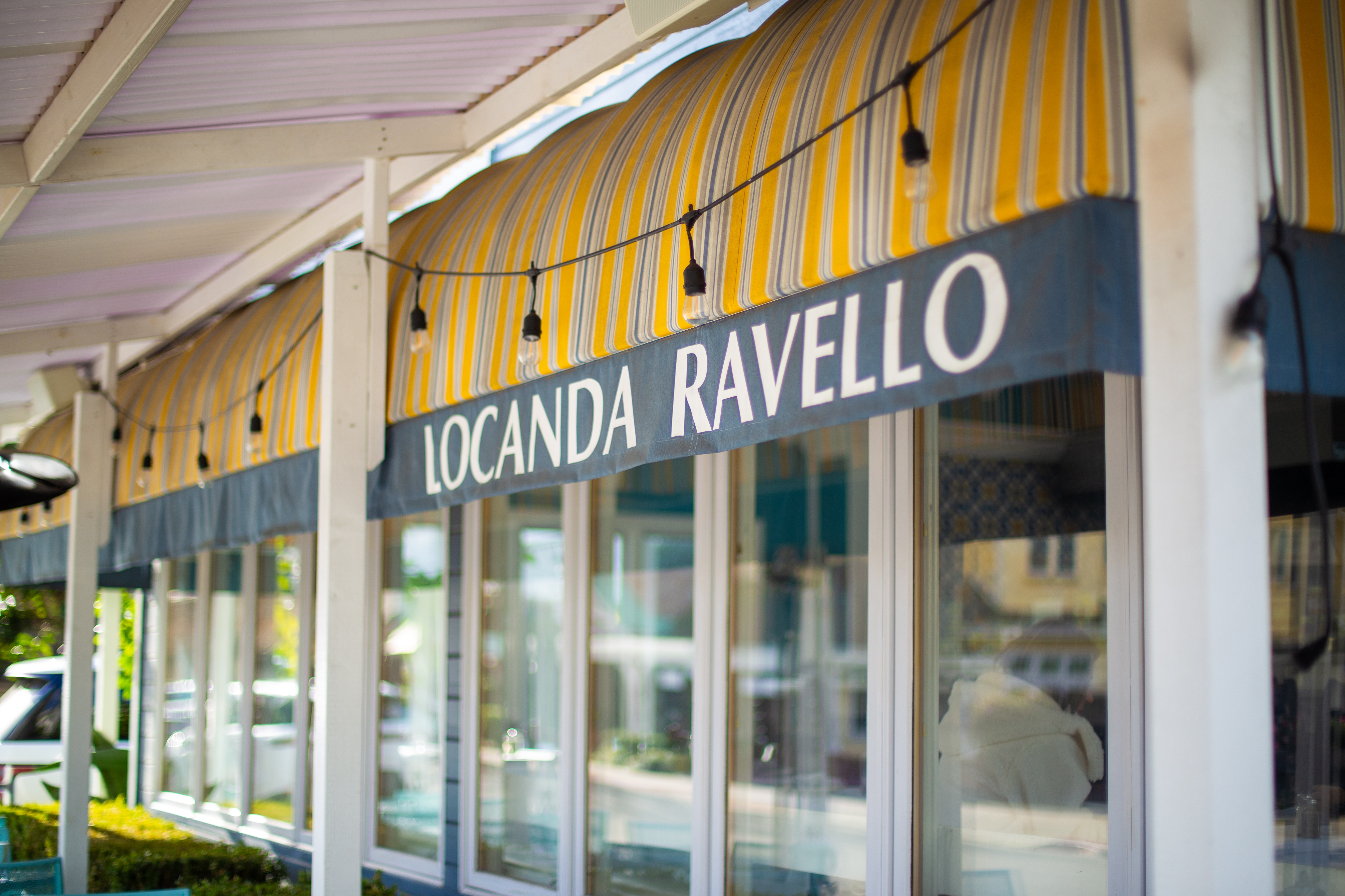 a awning over a store