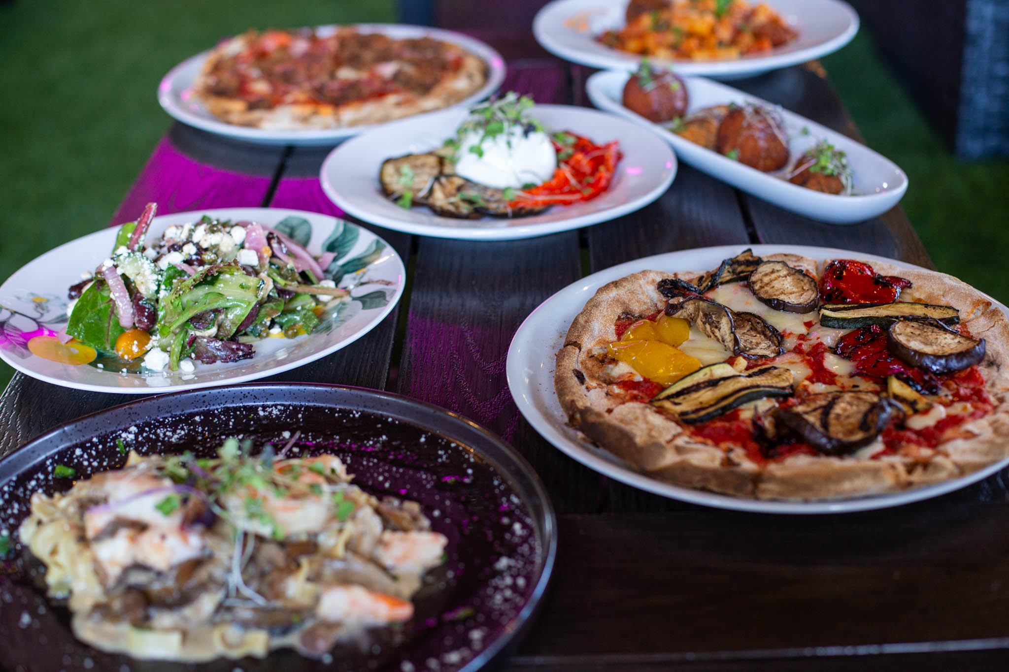 a plate of food on a table