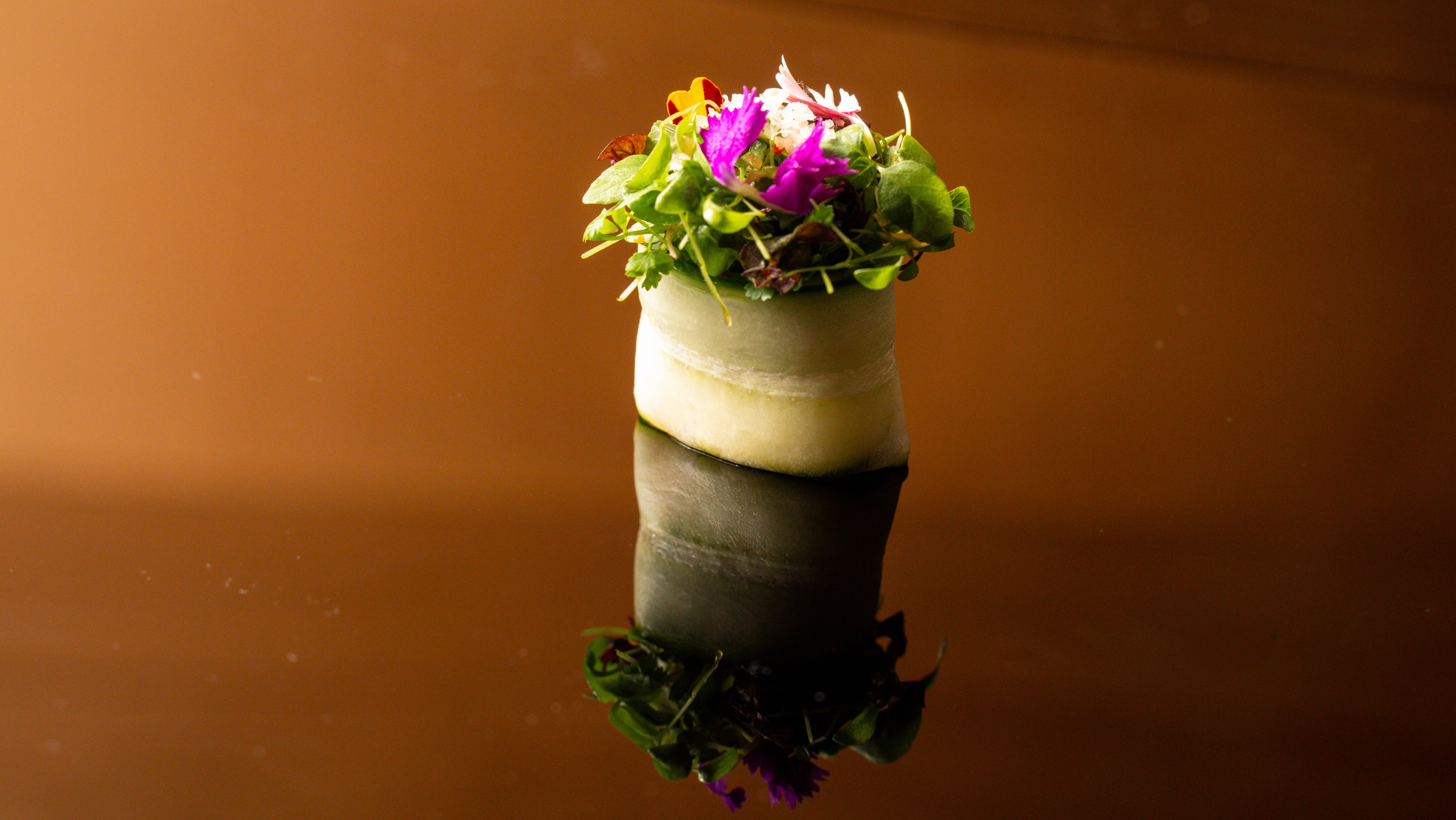 a plate of food on a table