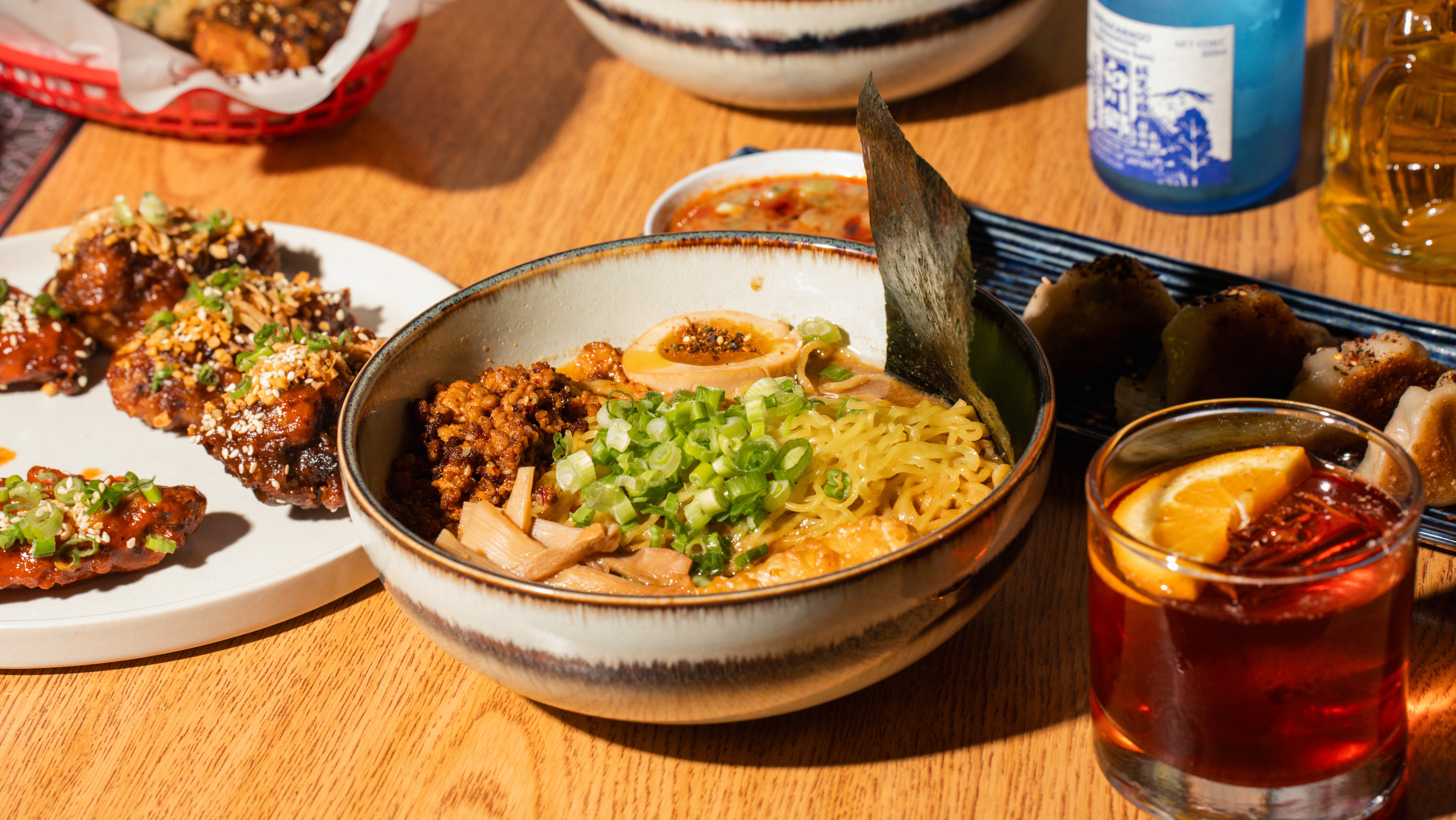 a plate of food on a table
