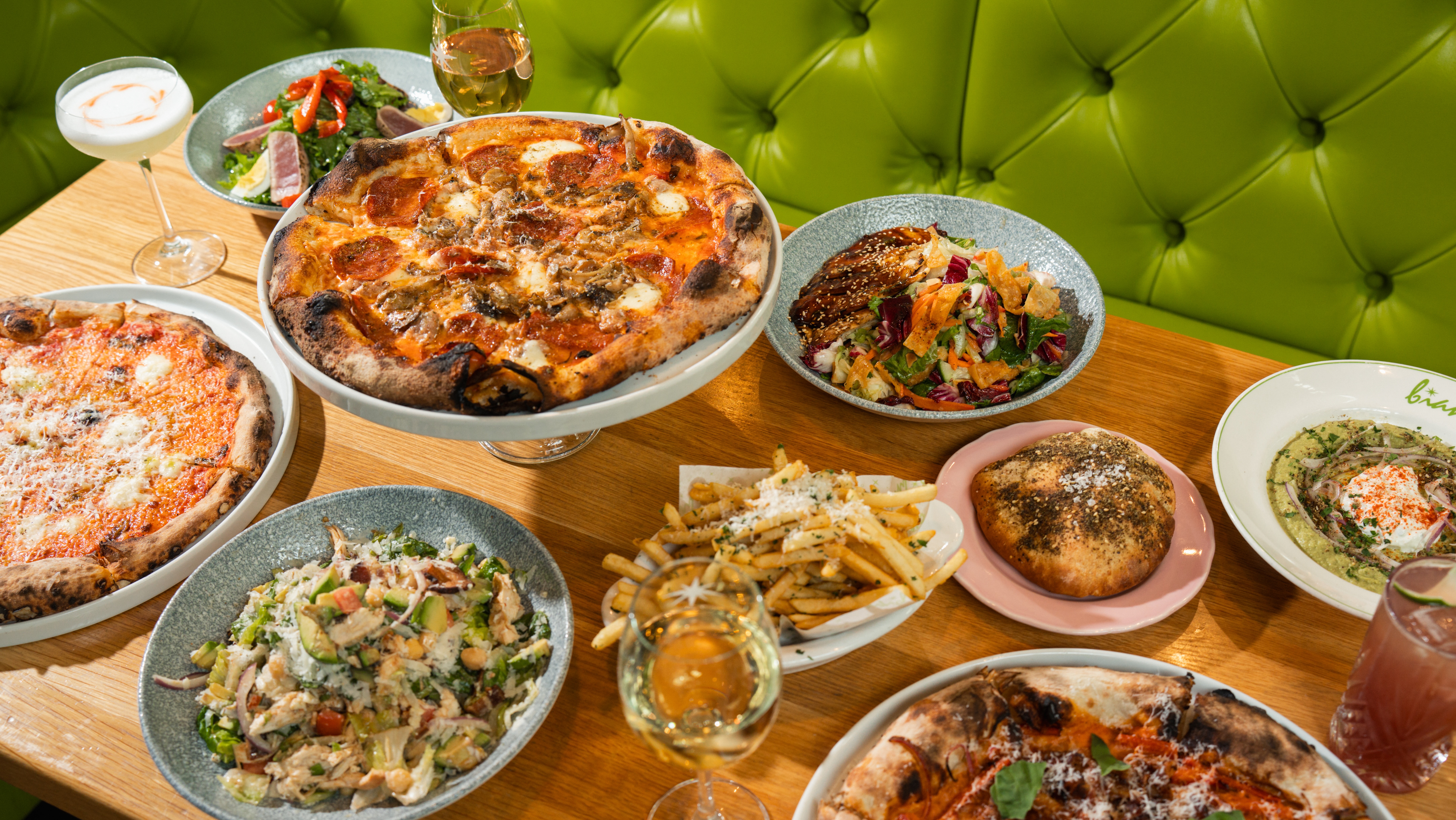 a plate of food on a table