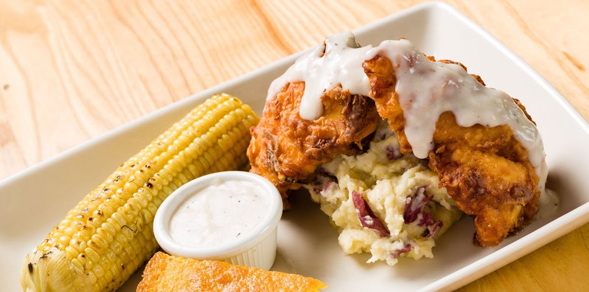 a plate of food on a table