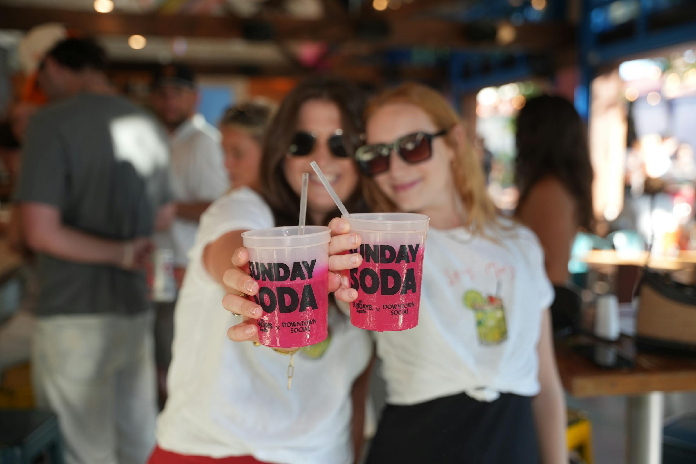 two girls cheers