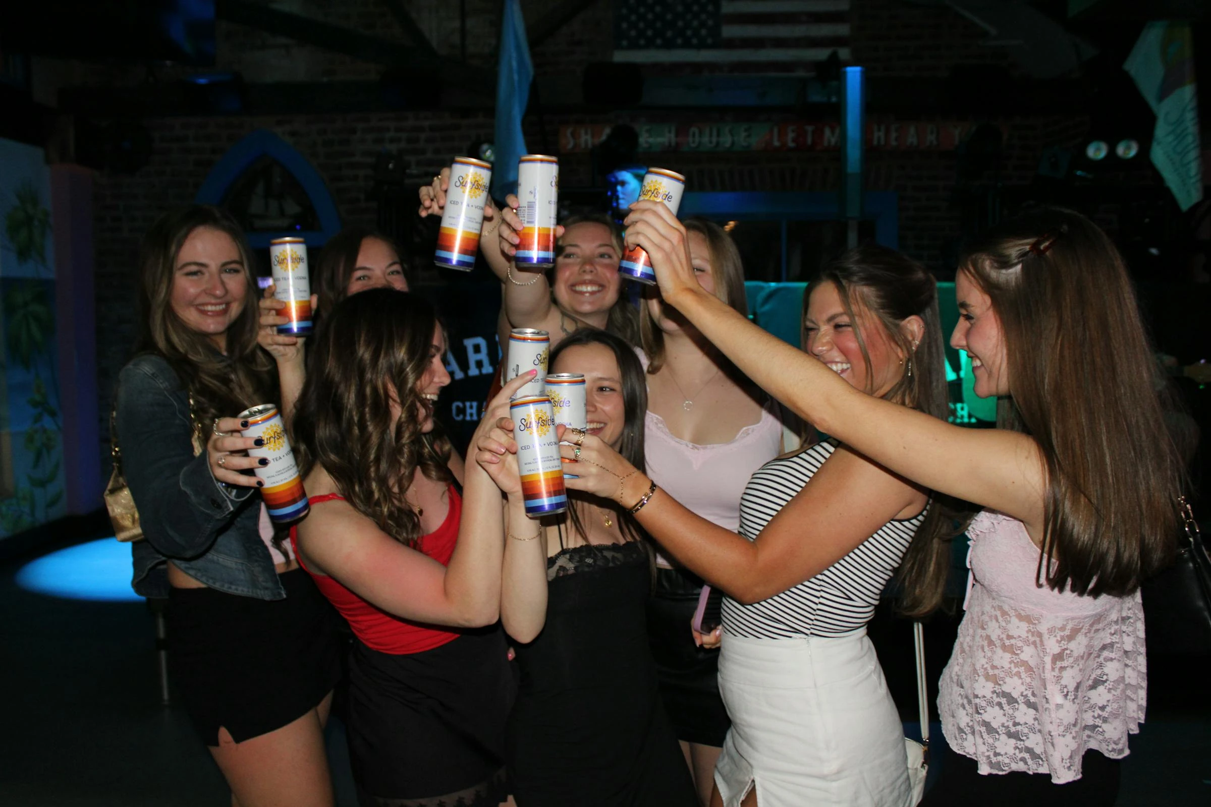 girls partying and dancing