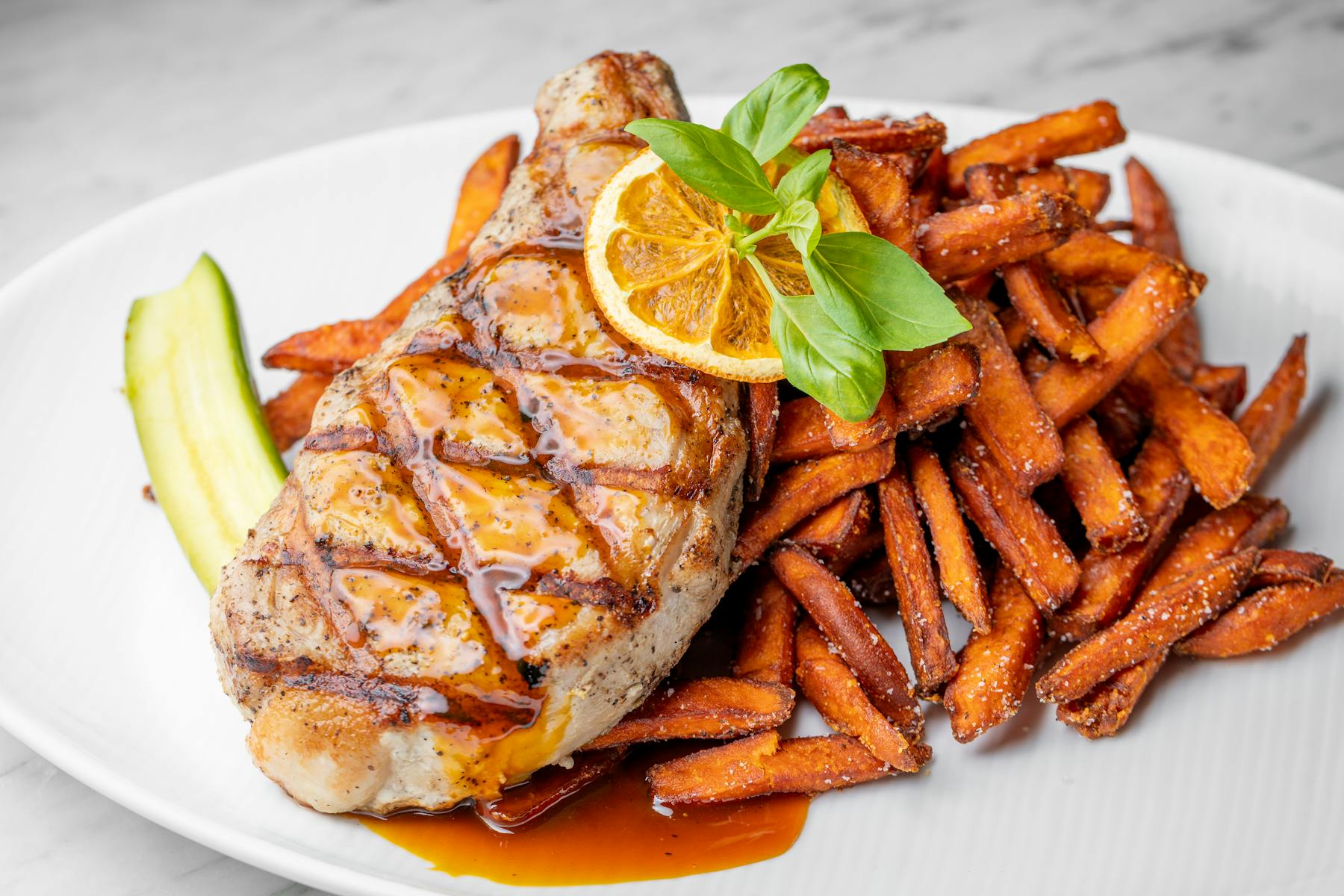 a plate of food
