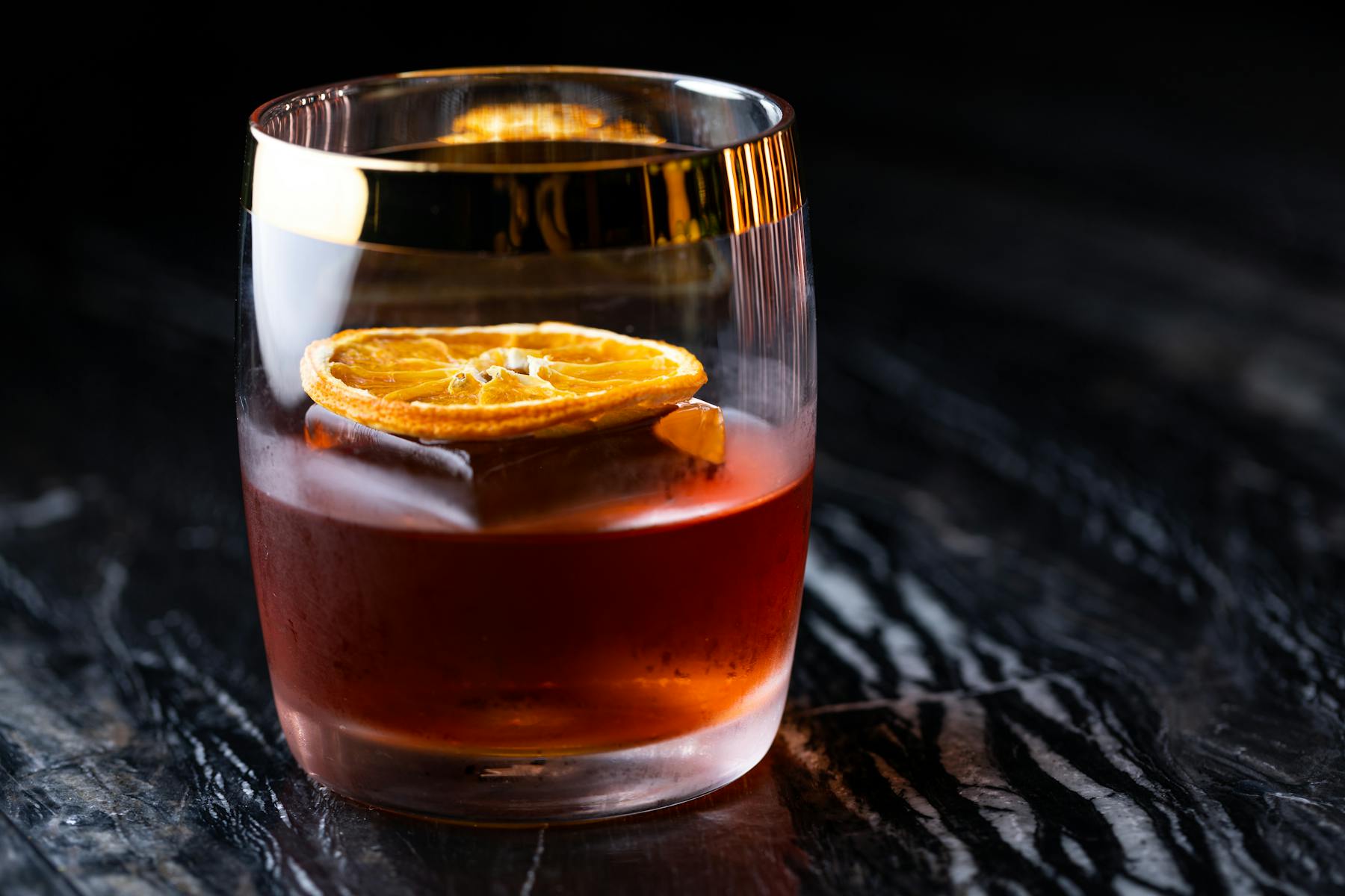 close up of a cocktail