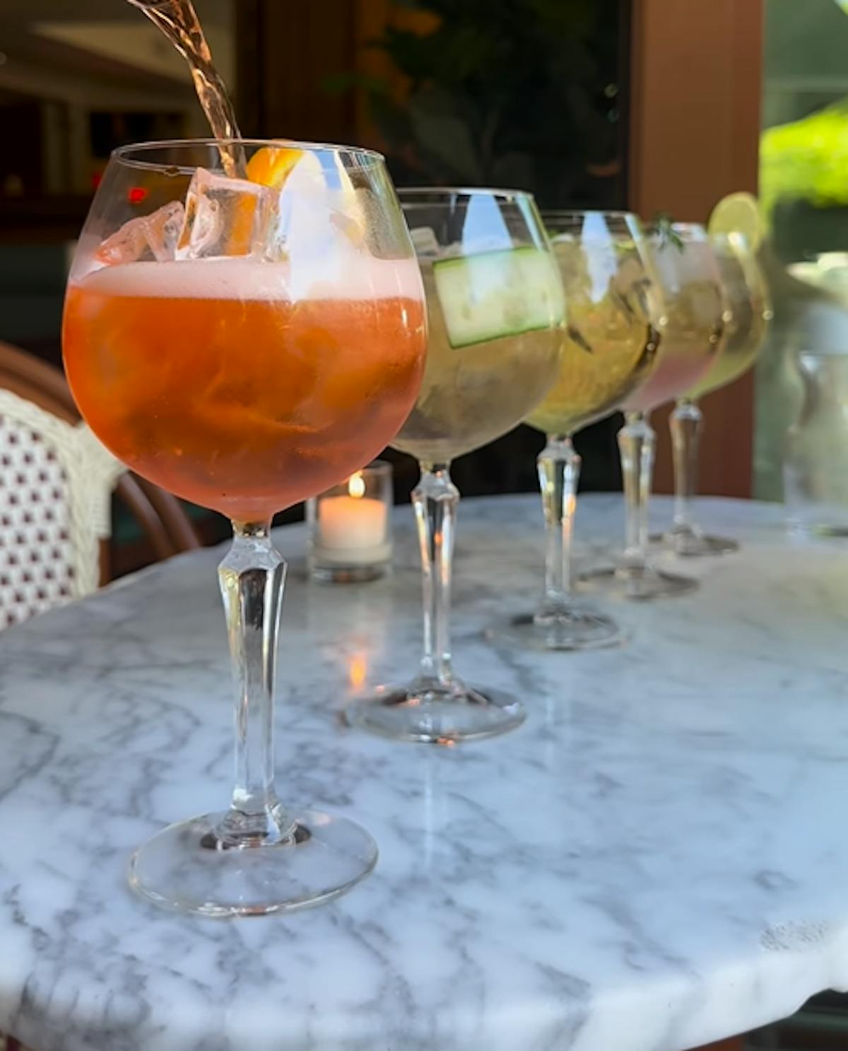 summer spritz season is here at sonie and outdoor patio