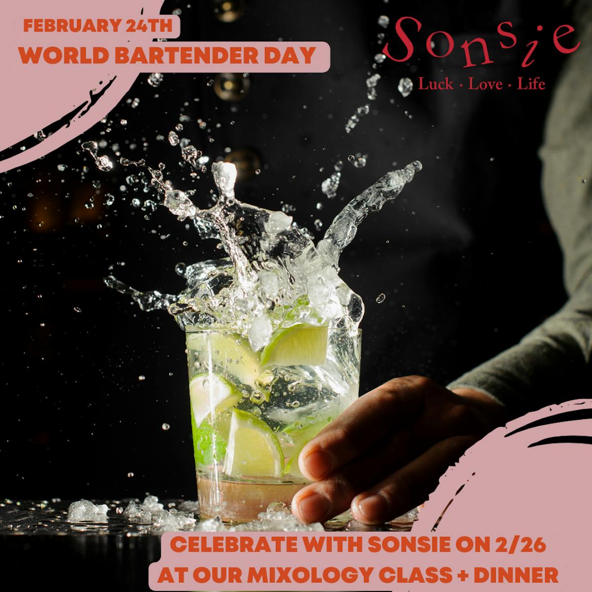 world bartender day at sonsie