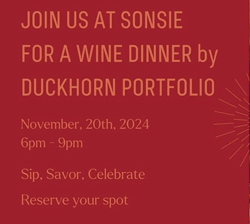 duckhorn wine dinner