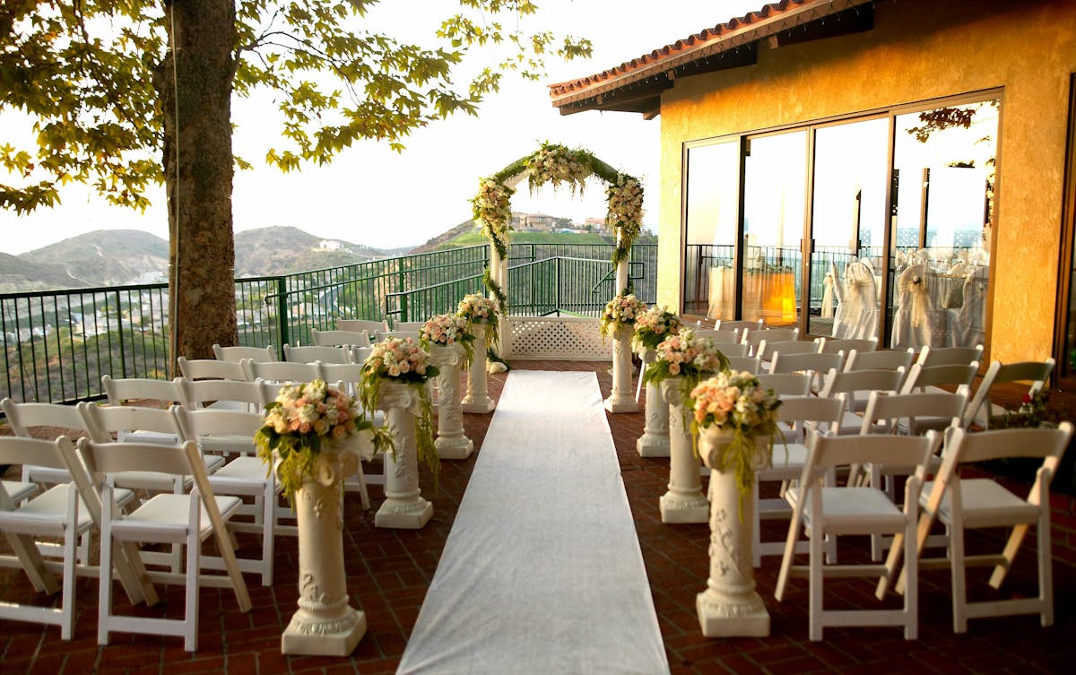 a outdoor wedding venue