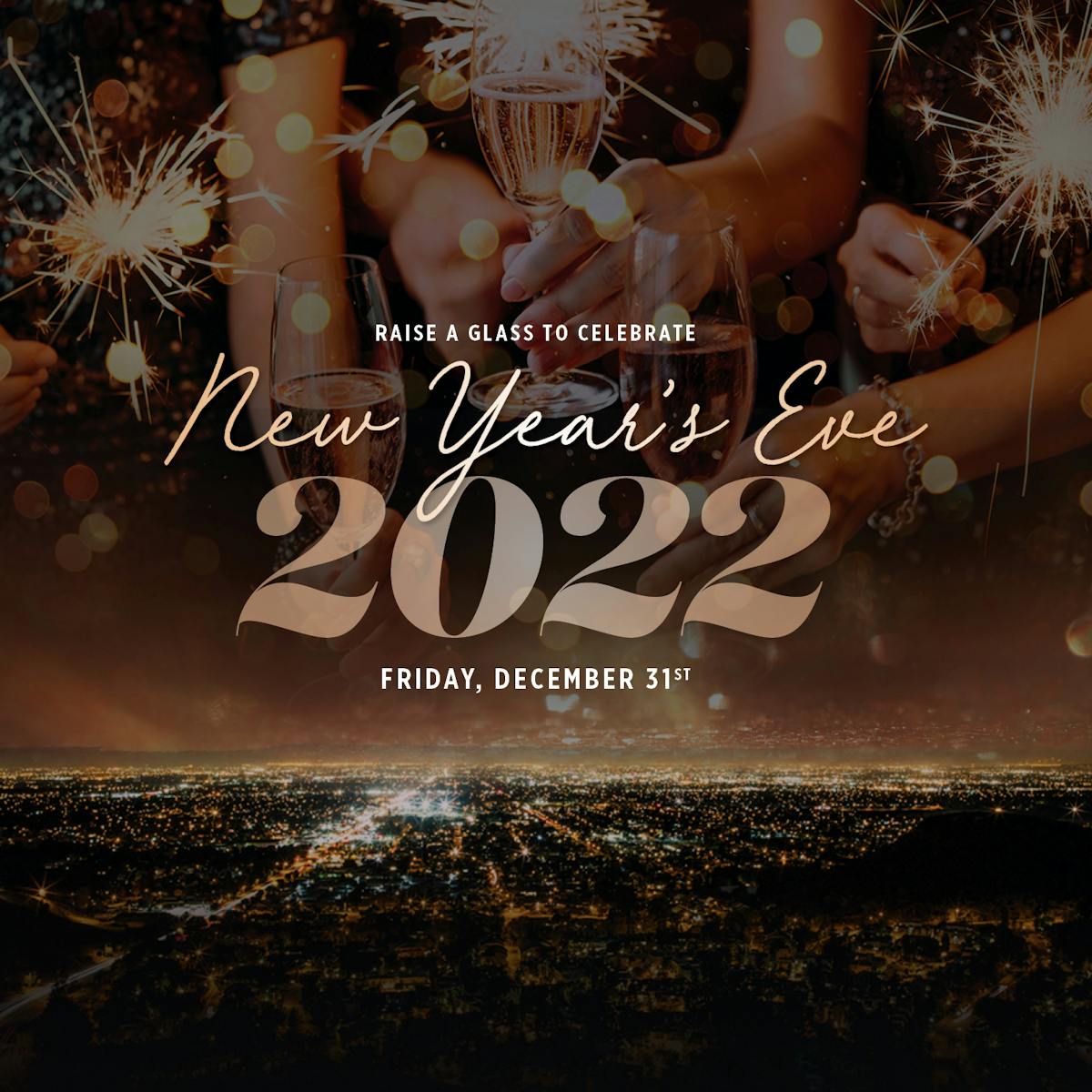 a new years eve sign