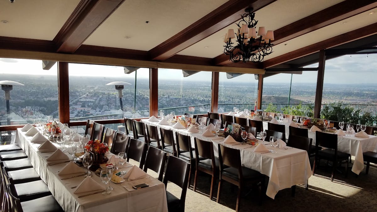 an event room with big windows