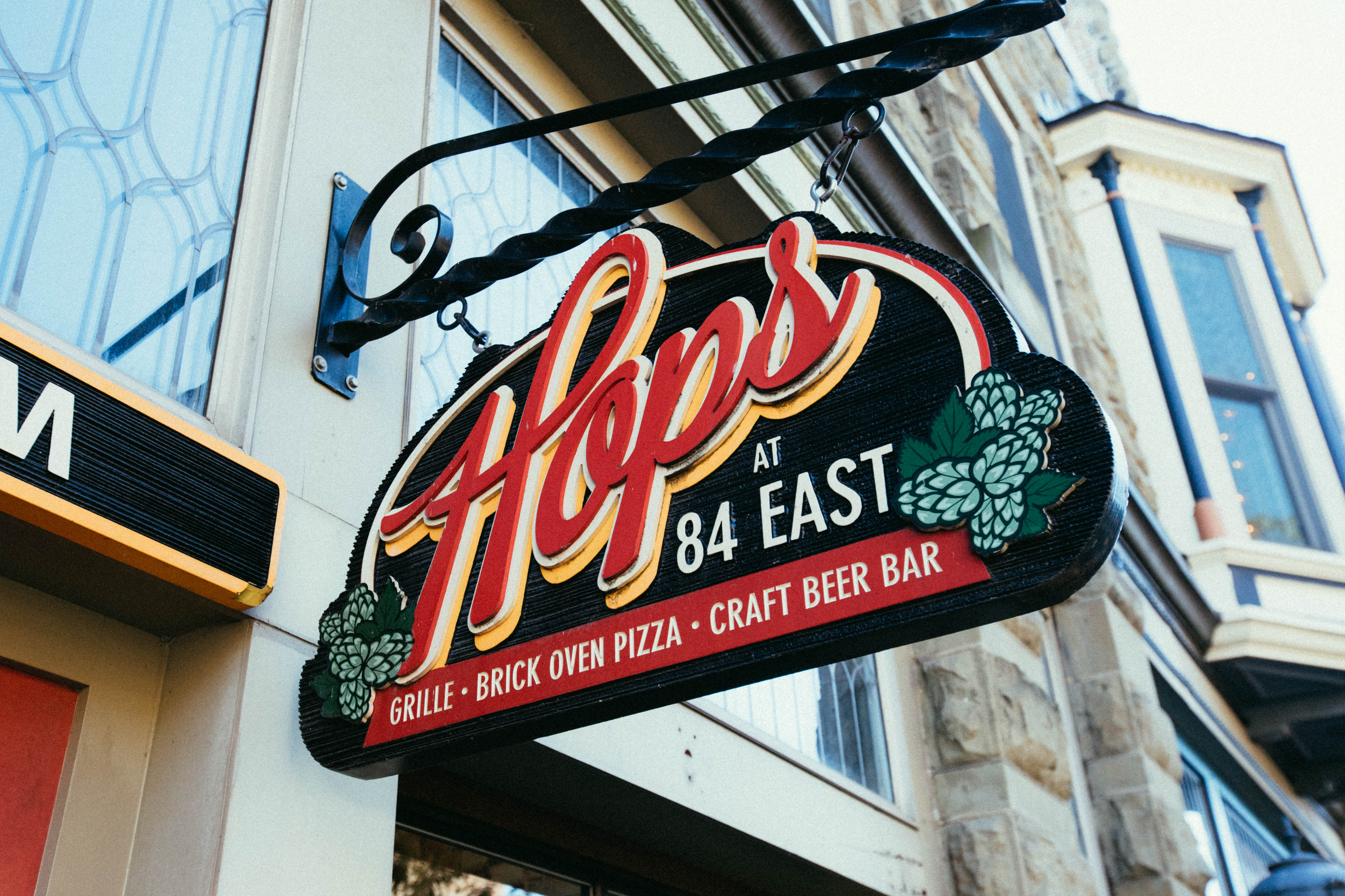 a sign on a building