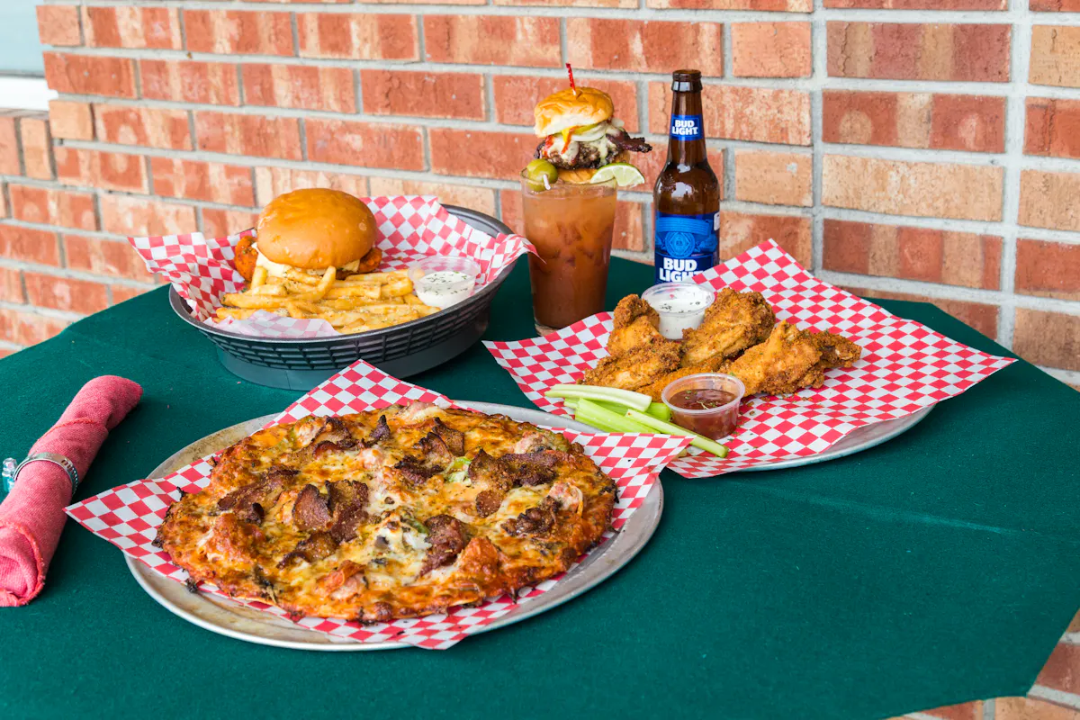 a plate of food on a table