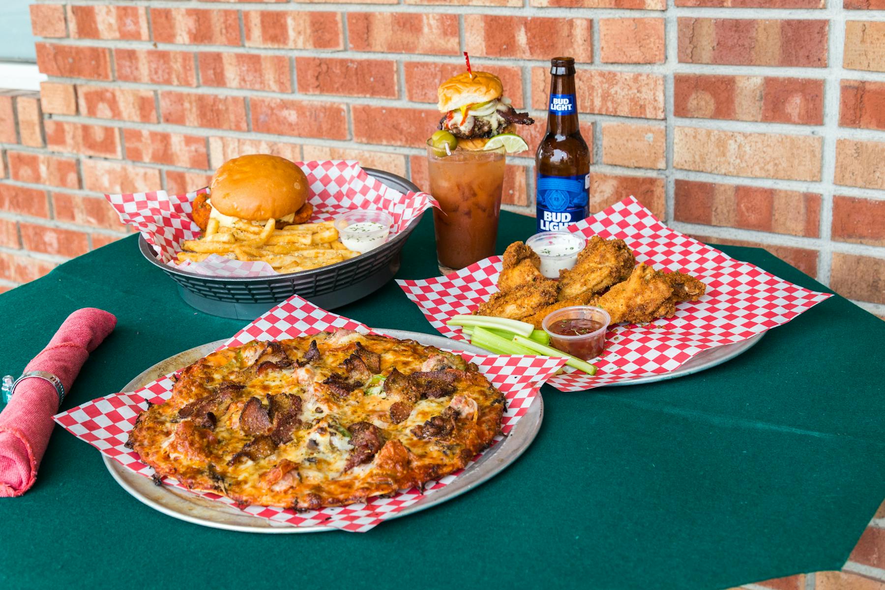 a plate of food on a table