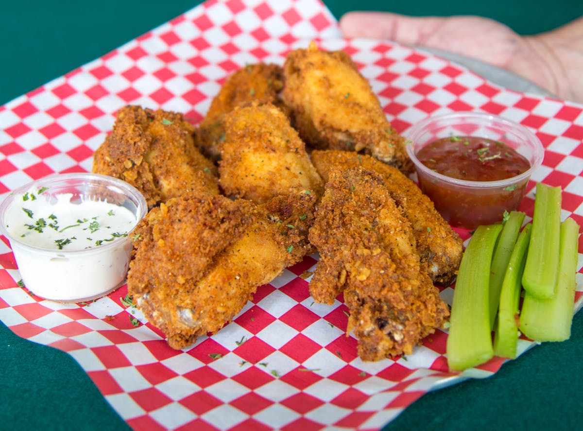 a plate of food on a table