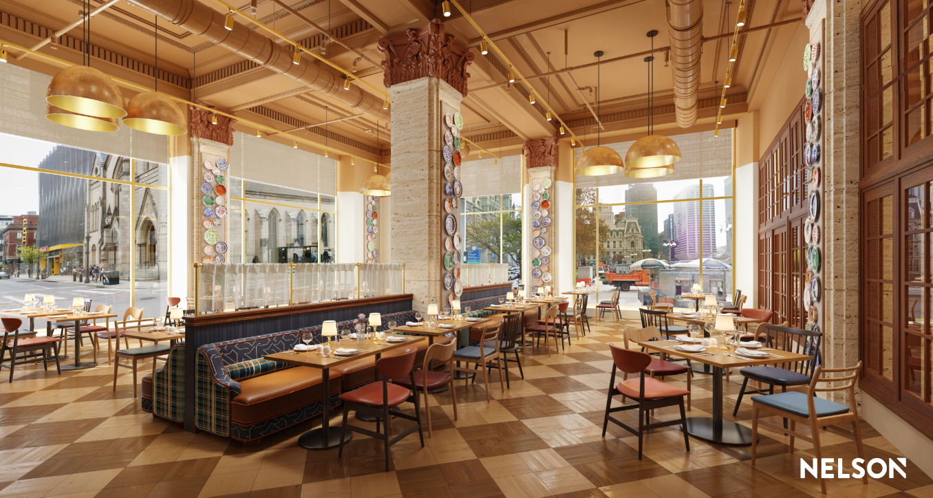 a vibrant restaurant