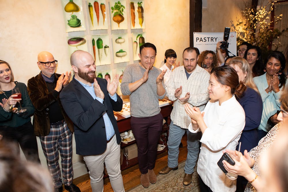 Ron Ben-Israel, Jansen Chan posing for the camera