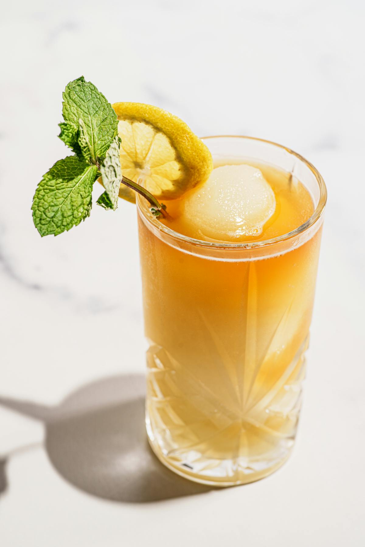 a cup of coffee and a glass of orange juice
