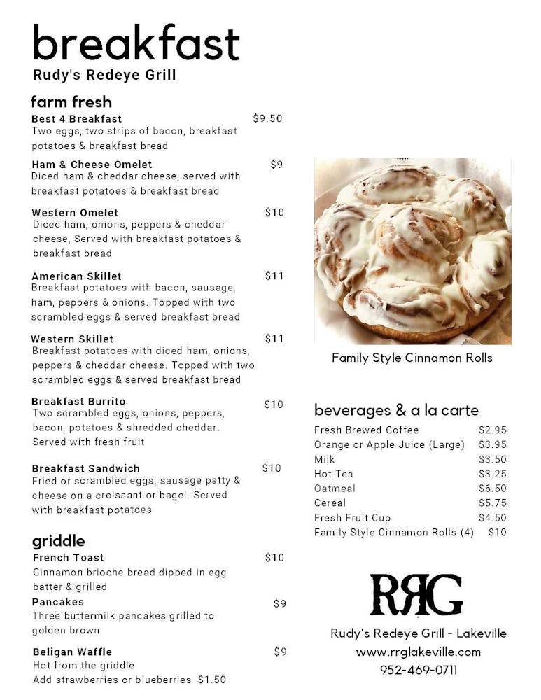 Menus Rudys Redeye Grill Menus Rudys Redeye Grill