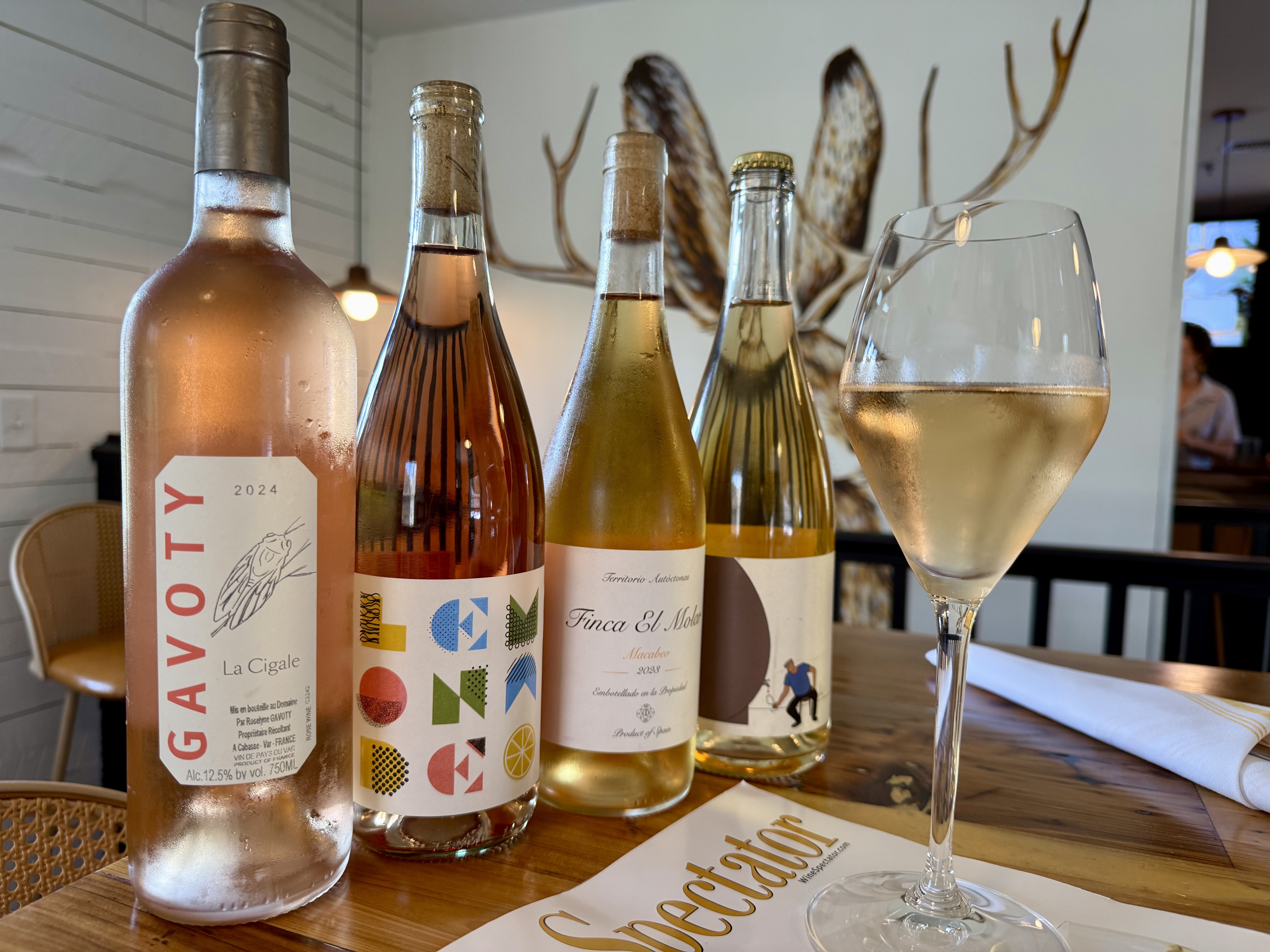 a bottle of wine on a table