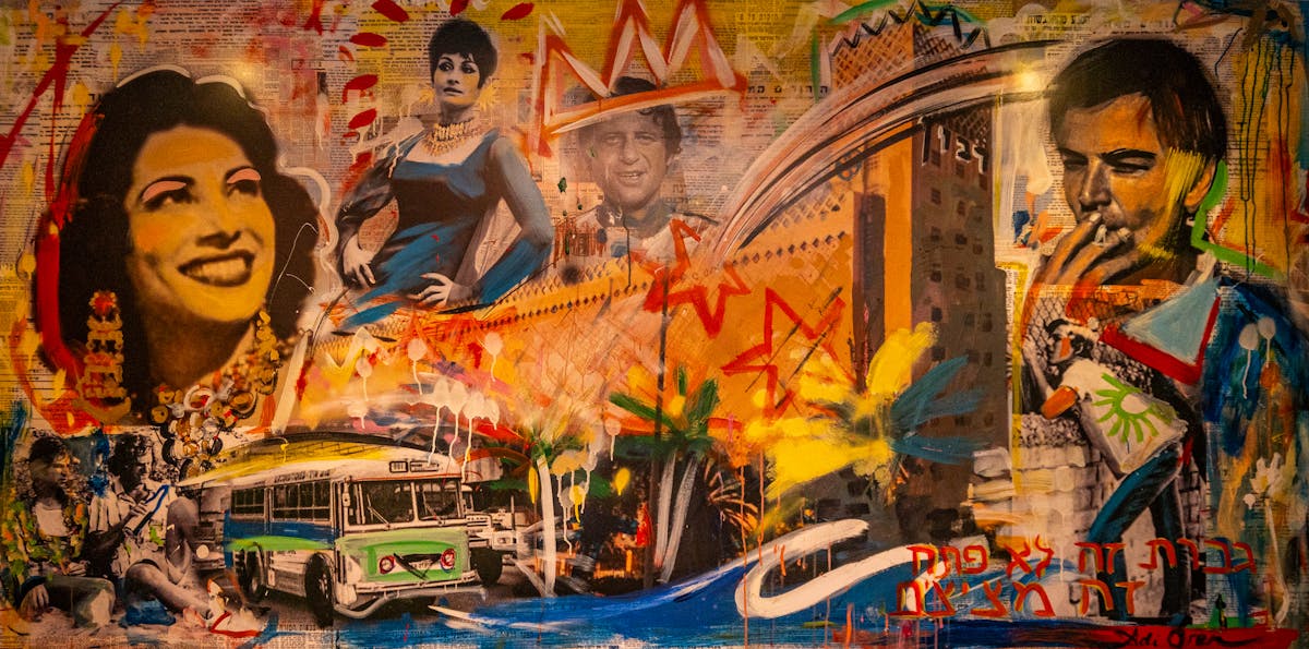 a painting in a wall