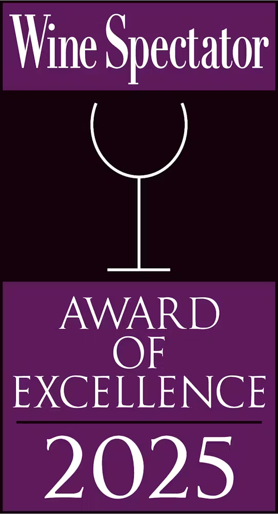 wine spectator award of excellence 2025