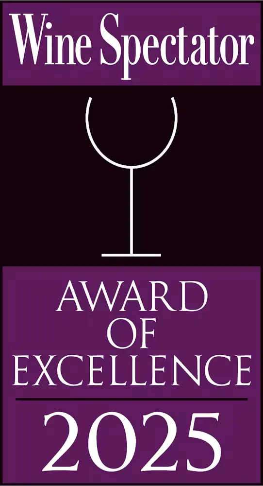 wine spectator award of excellence 2025