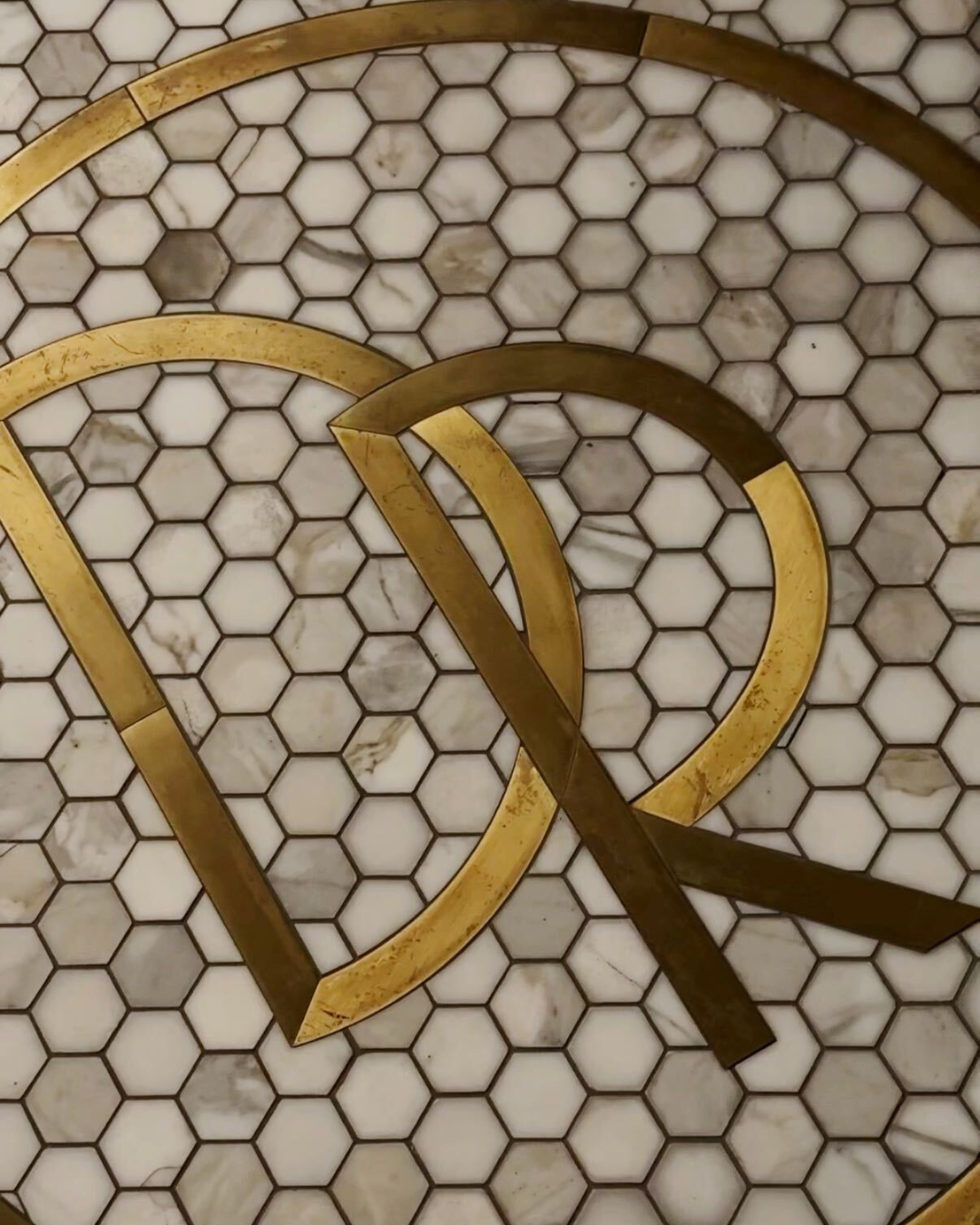 a close up of a tile
