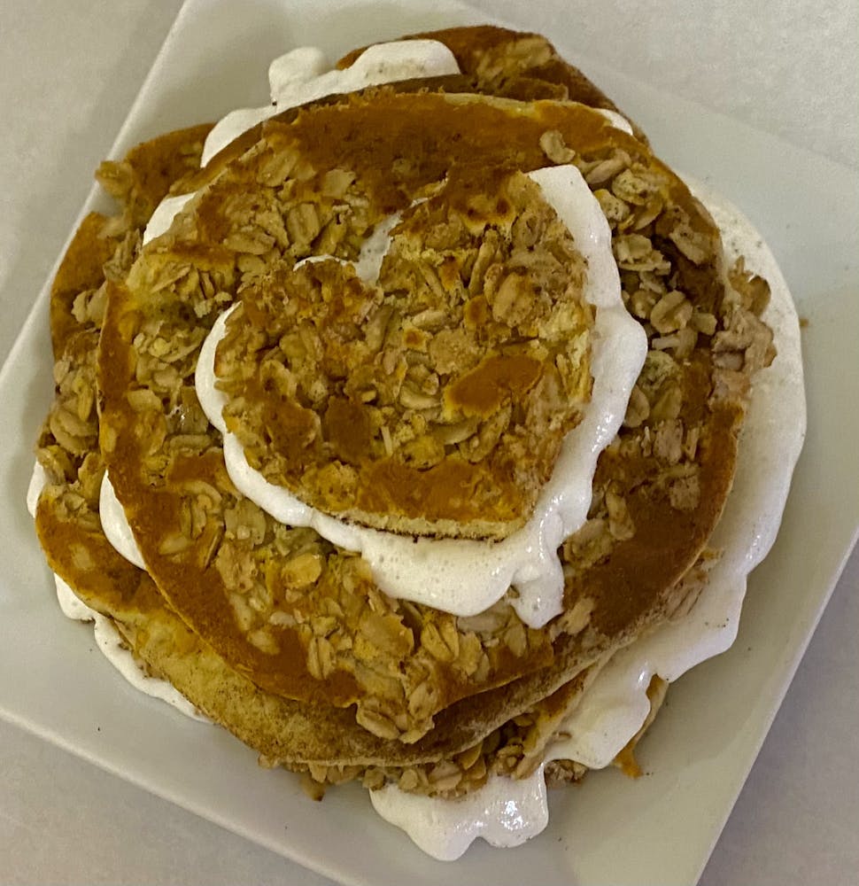 a piece of cake sitting on top of a table