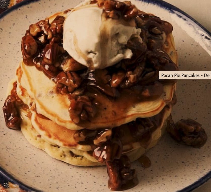a close up of food on a plate