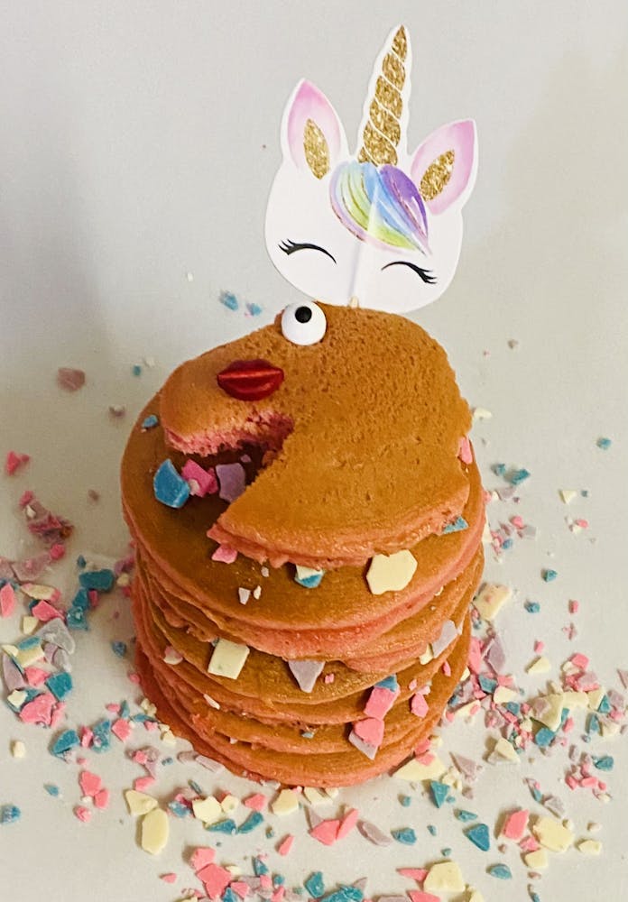 a piece of cake sitting on top of a table