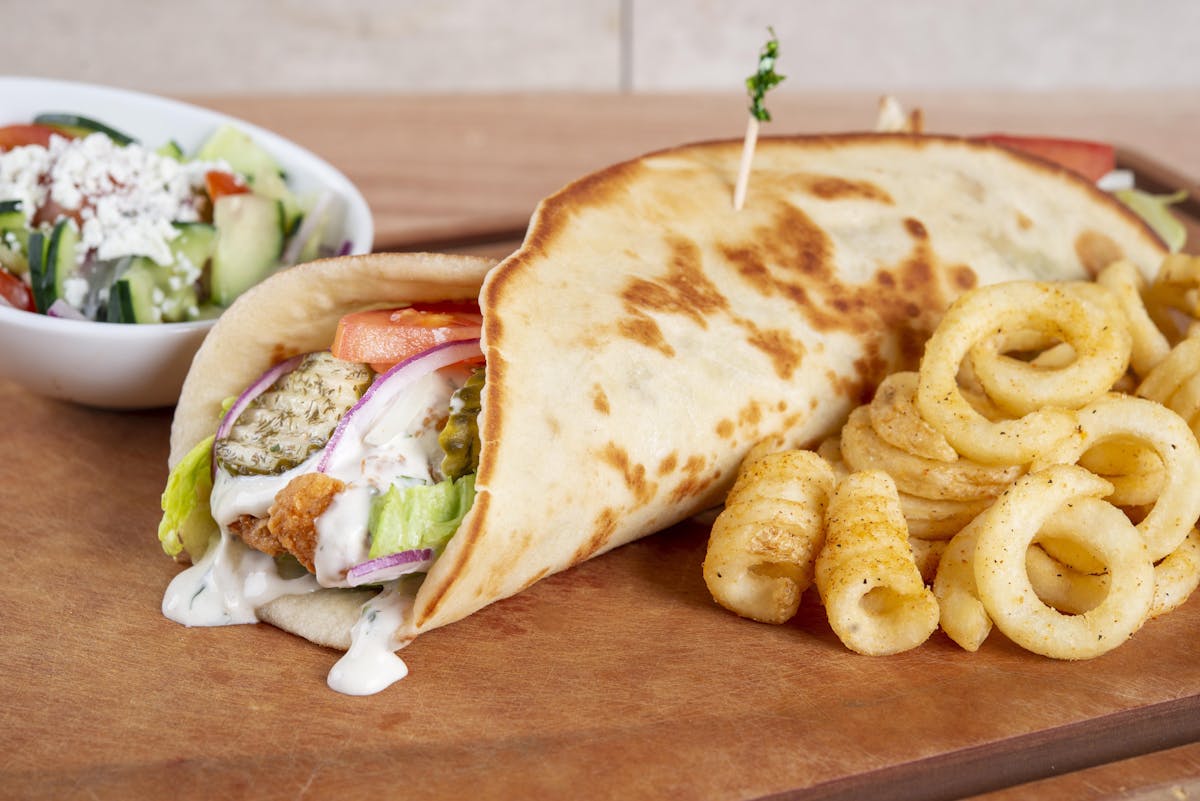 a plate of food on a table