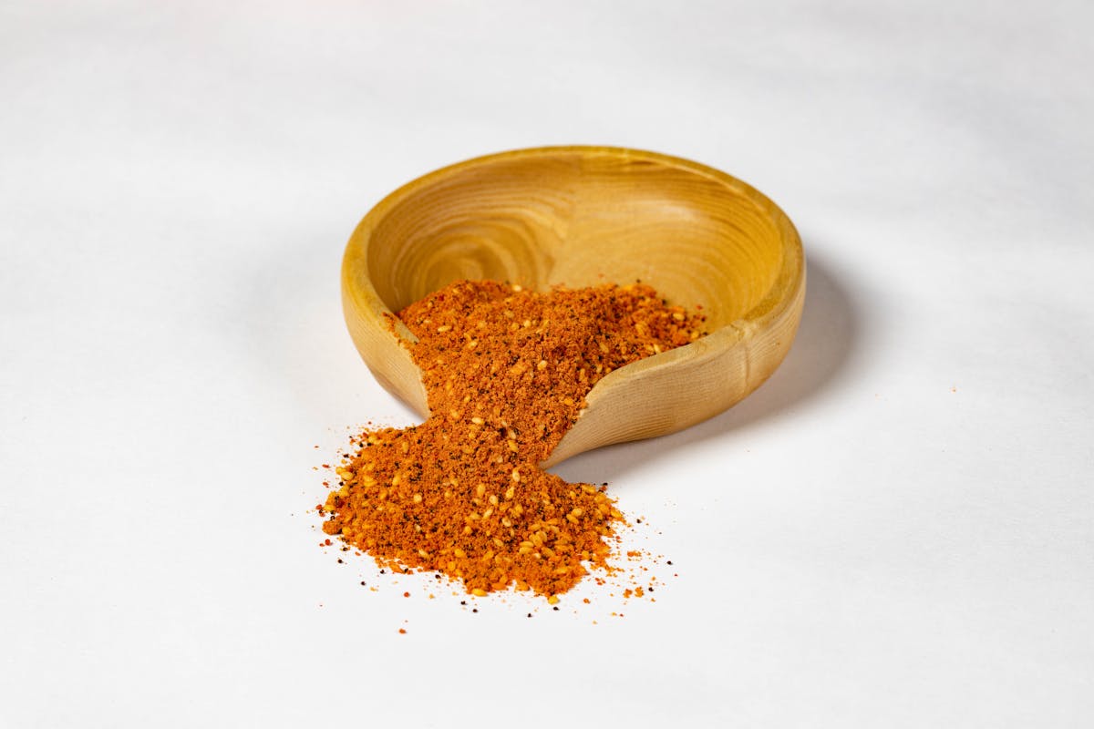 a close up of seasonings