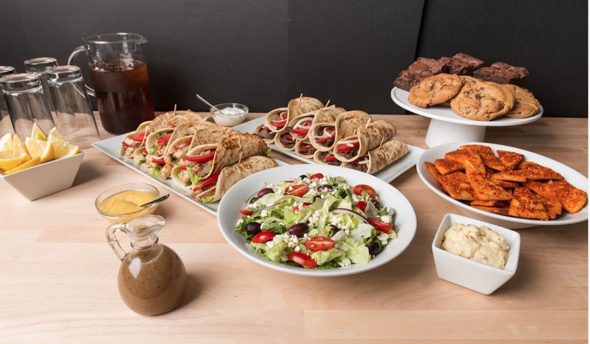 a close up of food