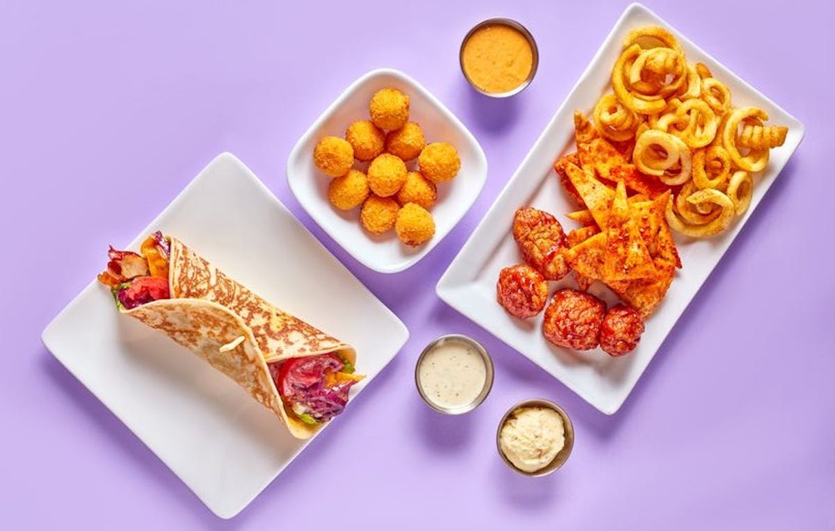 a close up of food
