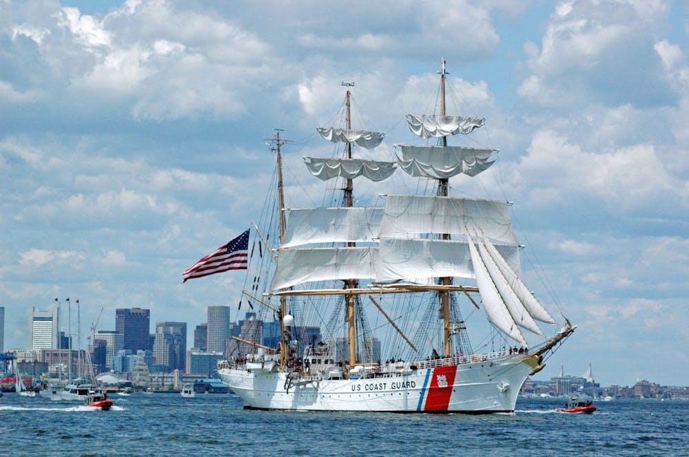 a large ship in a body of water