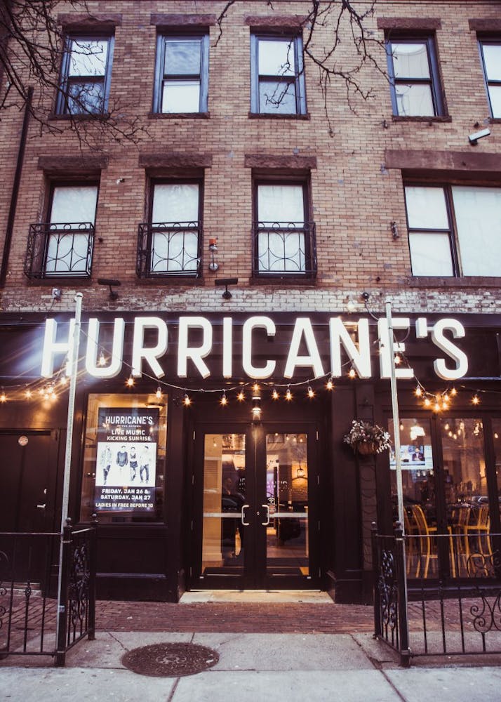 a store front of a brick building