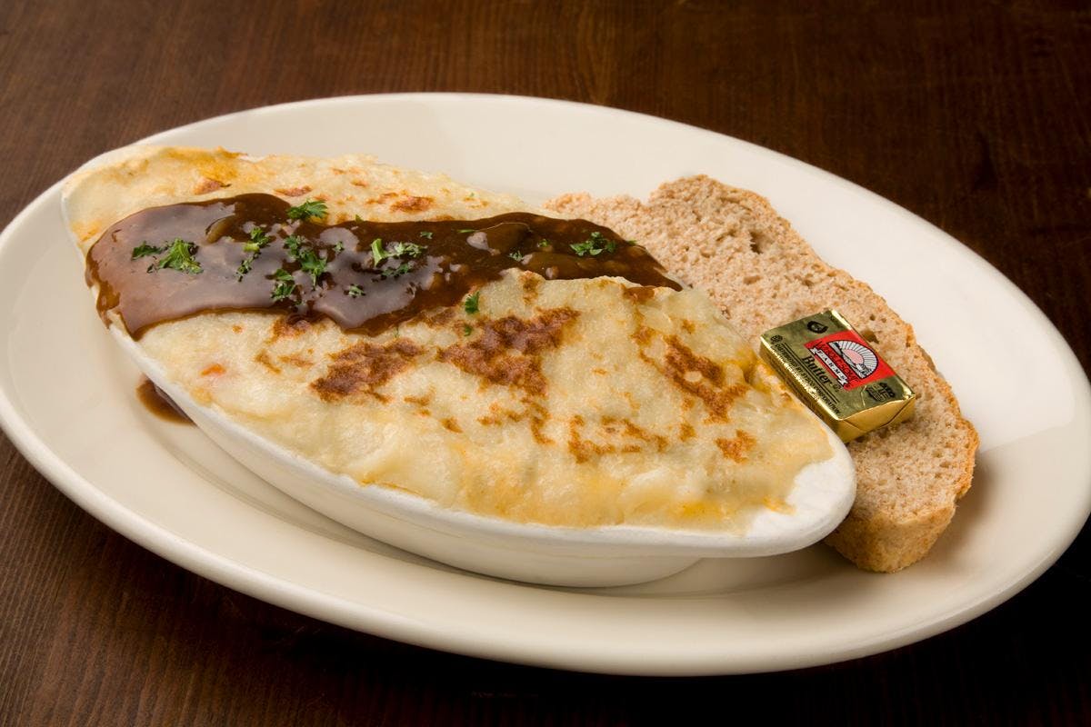 a plate of food on a table